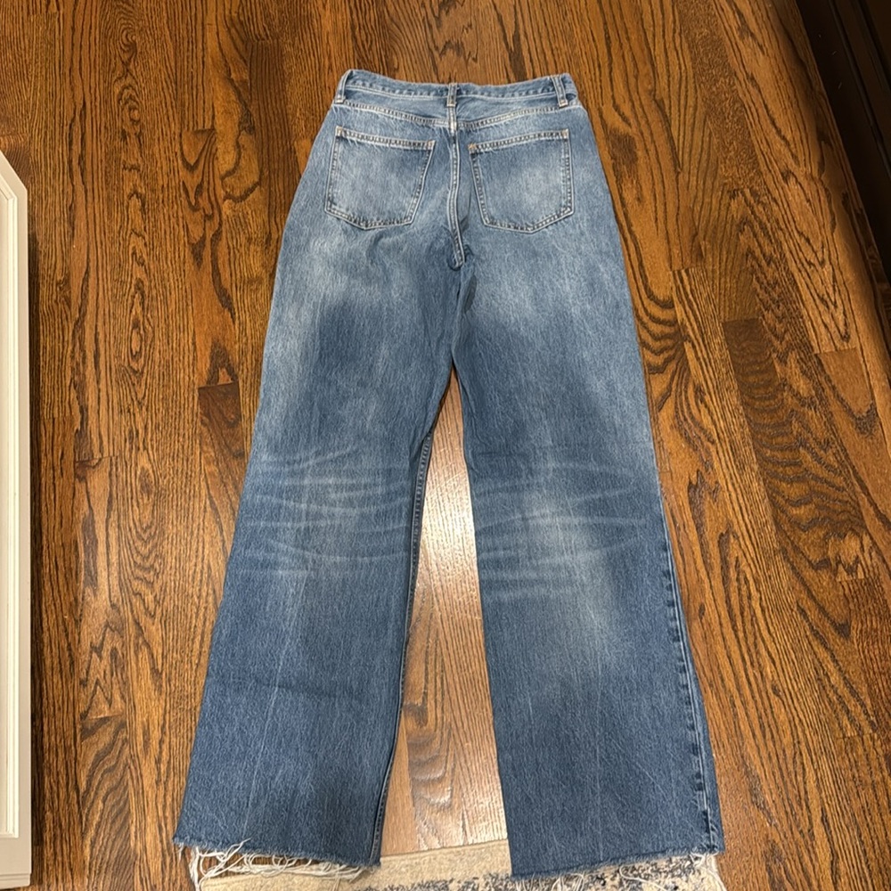 Zara TRF High Rise Wide Leg Jean - Picture 2 of 2